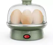 7 Egg Capacity Electric Egg Cooker for Hard Boiled, Poached, Steamed Eggs, Green