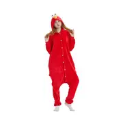 Kids Elmo Onesie Sesame Street Costume Cosplay Kigurumi Pajamas