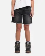 [XXIII] Xxiii Women's Relaxed Denim Shorts Washed Black - Size 14 14 Washed Black