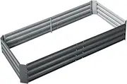 Greenfingers Garden Bed Galvanized Steel Planter Box, Gardening Supplies Plant Containers Patio, 180 x 90 x 30cm Raised Beds Rectangle for Vegetables Flowers Herbs