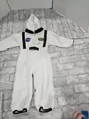12-18 Months NASA Fleece Hooded Spacesuit Costume Infant Toddler New 1pc
