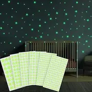YIIFELL Glow in The Dark Stars Stickers for Ceiling, 514Pcs 3D Room Wall Decor Ceiling Stars Glow in The Dark Star Stickers Glow in The Dark Wall Decals for Kids Bedding Room or Party Birthday Gift