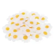 Sew on Patches for Clothes, 32 Pack Flower Patch Embroidered Appliques, White