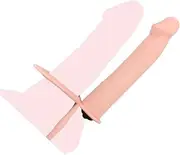 Strap On Penis Butt Plug Silicone Penis Rings Double Penetration Dildo Vibrator with Cock Ring Delay Anus Plug Massager for Adult Man Women Couples Erotic Anal Sex Toys