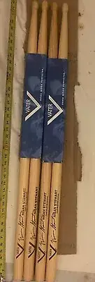 2 Pair Nisan Cumming Stewart Vater signature drum sticks Jamie Foxx R&B 5B Oval