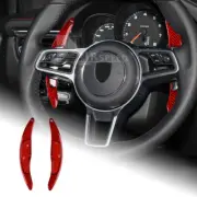 Steering Wheel Shifter Paddle Carbon Fiber For Porsche Panamera Cayenne Macan