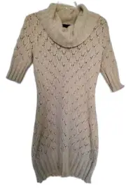 Cynthia Rowley Beige Knit Sweater Dress M New w Tags