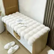 Ultra Soft Faux Fur Bubble Rug White 60 x 120cm Plush Home Decor Area Rug Throw