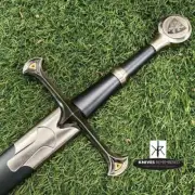 Lion Medieval Knight Warrior's Arming Sword with Scabbard - CUSTOM ENGRAVED