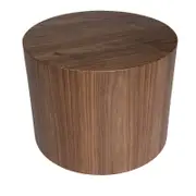 SK Designer Living | Woody Round Wood Side Table | Walnut
