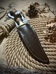 knives world Custom Handmade carbon steel blade camping KNIFE