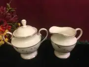Lenox Rutledge Legacy Sugar Bowl & Creamer Set Brand NEW with tags USA white