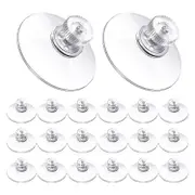 20 Pcs Suction Cup Plastic Suction Pads 40mm Clear Pvc Sucker Pads Strong Adhesive Suction Holder W