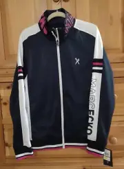 Marc Ecko Cut & Sew Blue Zip Front Track Jacket, SZ Large, NWT