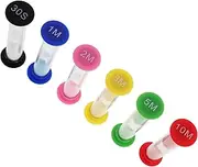 ibasenice 12pcs Set Colorful Sand Timer Set for Fun Clocks for Educational Activities Brushing Teeth Games and Home Decor Durable Plastic Design Present Idea