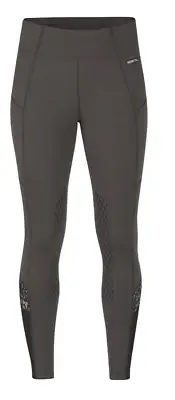 Kerrits Free Style Knee Patch Pocket Tight-L-Walnut/Leopard