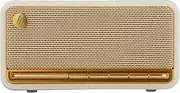 [Edifier] Retro Wood Bluetooth Speaker,Wireless Portable Speakers with 20W Stereo Sound,Vintage Decor Speaker with AUX,USB Soundcard,Micro SD White