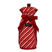 Pack It Freezable Drawstring Wine Bag Cools For Hours Red & White Stripe NWT