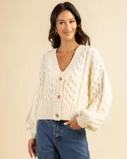[Billabong] Billabong Women's Montana Cardigan in Salt Crystal Size Large L Salt Crystal
