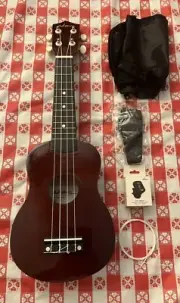 ADM Soprano Ukulele for Beginners 21 Inch Hawaiian Wood Ukelele Kit
