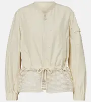 [Moncler] Moncler Rochecotte broderie anglaise jacket UK 6 white