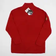 Vintage Southpole Sweater Mens Large Red Turtleneck Pullover DEADSTOCK NEW RARE