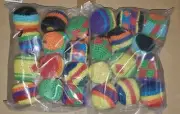 24 Kick Balls Woven Hackey Sack Foot Bags Fun Party Game Free Shipping!