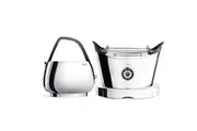 Bugatti Jackie 1.2L Kettle and Volo 2-Slice Toaster Set- Chrome