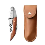 Corkscrew With Leather Case Sets Multifunctional Stainless Steel Bottle Opener P