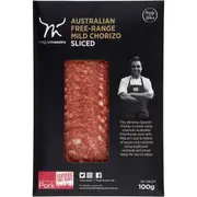 Miguel Maestre Free Range Mild Chorizo Sliced Salami 100g