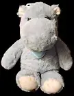 Cloud B Dreamy Hugginz Blue Hippo 13" Plush Stars Stitched Eyes Medium Stuffed