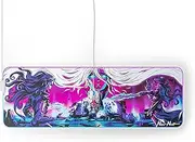 SteelSeries QcK Prism Gaming Mouse Pad - 2-Zone RGB Illumination - Real-time Event Lighting - Optimized for Gaming Sensors - Size XL - Neo Noir, Black