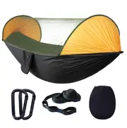 Hammock 2 Tourist Outdoor Portable Hammocks With Mosquito Net Waterproof Camping For Leisure Shelters Survival Ultralight Large Black