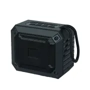 Laser Portable Rugged Square Speaker - Black