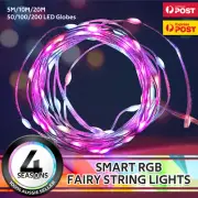 Smart Lights LED String RGB Fairy Waterproof Control Bluetooth Christmas App