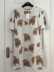 Next Grey Hamish the Highland Cow Cotton Nightie Pyjamas