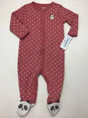 Carter’s Onepiece Outfit, Size 6 Months. Panda, Button Up. Footie.