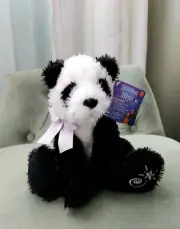 Russ Berrie Shining Stars Panda Baby Bear 2006 New Sealed Code Plush Stuffed Toy