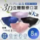 【益品】3D立體醫療口罩-加大款(50入/盒) 四色任選 x8盒