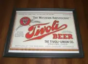 TIVOLI BREWING FRAMED COLOR AD PRINTS - YOUR CHOICE - TOP HAT - DENVER - BECKERS