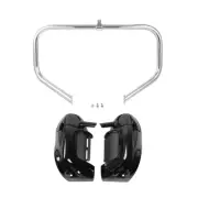 Lower Vented Fairing Speaker Pod Crash Bar Fit For Harley Road King Glide 09-13