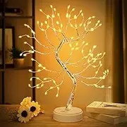 Tabletop Bonsai Tree Light - 20'' Fairy Light Spirit Tree Lamp with 108 LED Lights,DIY Lit Artificial Tree Lights Decoration for Gift Home Bedroom Wedding Festival Party (Warm White) (Warm White)