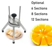6/8/12 Sections Wedge Dicer Fruit Citrus Slicing Machine Vegetable Slicer Cutter