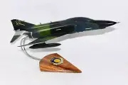 10th Tactical Reconnaissance Wing 1980s RF-4C Model, 1/42 (18") Scale, Mahogany