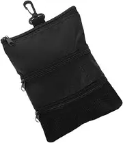 Portable Multi Pocket Golf Pouch Bag with Zipper for Golf Ball and Accessory Storage Generous Capacity for Men and Women Convenient Organizer for