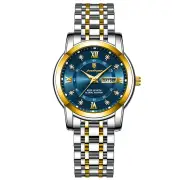 POEDAGAR Women Luxury Quartz Watch Date Dial Analog Fashion Business Casual Wrist Watch Luminous Waterproof Steel Band L