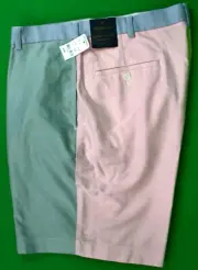 "Brooks Brothers Patch Panel Oxford Cloth Shorts" Sz 35 (New w/ BB Tag)