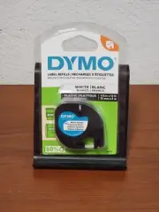 OEM DYMO LetraTag 91331 Label Maker Tape (White, 1/2" Width Refill) - NEW