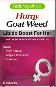 Naturopathica HORNY GOAT WEED Libido Boost for HER - 50 TABLETS