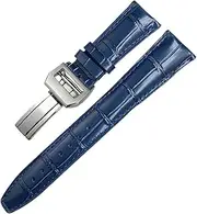 [GUMMMY] Leather Real Cowhide Watchband For IWC Portugieser Porotfino Family PILOT'S Watches 20mm 21mm 22mm Watch Strap Folding Buckle